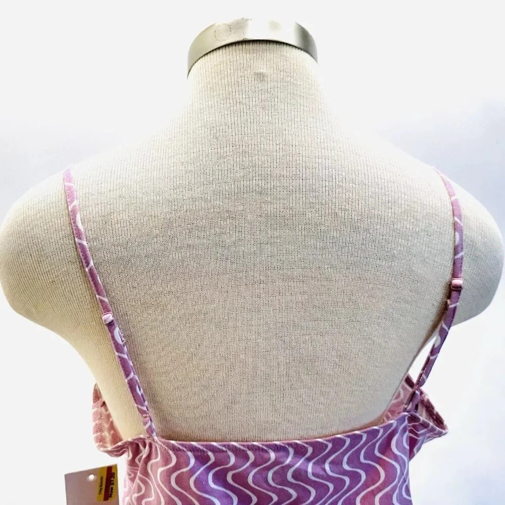 NWT SO GOODS FOR LIFE Juniors Sleeveless Straps Pullover V-Neck Purple Top Sz XL - Picture 9 of 10